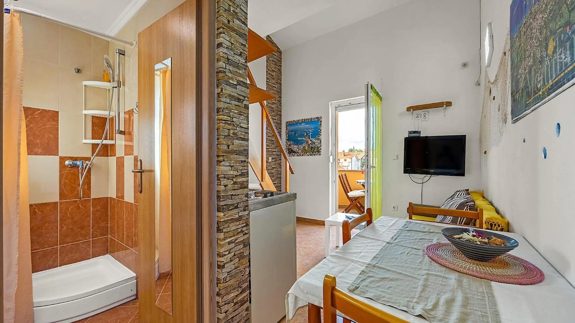 Apartment Studio With Sea View From Balcony Medulin