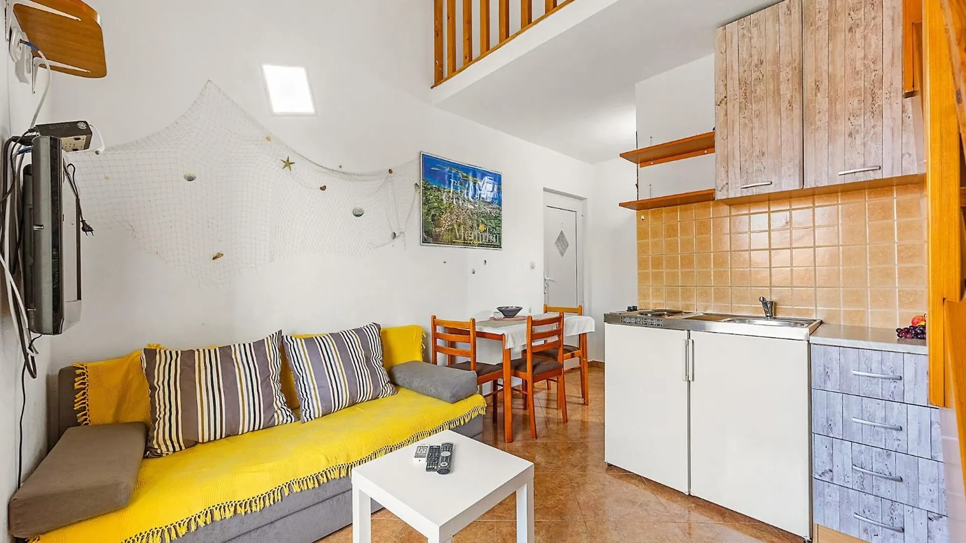 Apartment Studio With Sea View From Balcony Medulin